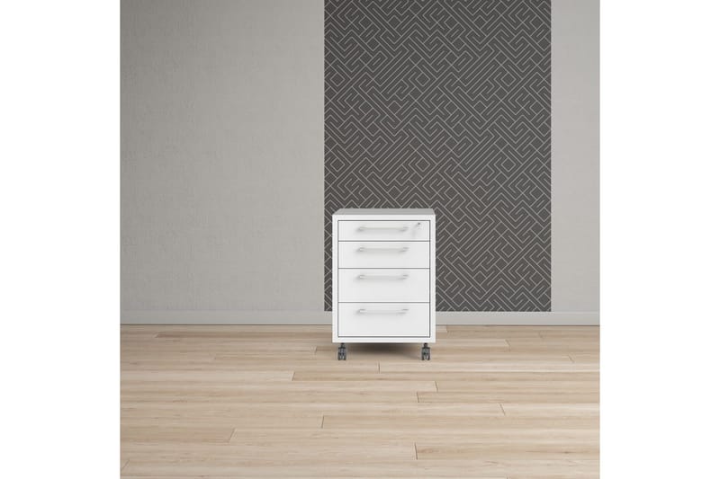 Astric Natbord 48,2 cm - Hvid - Møbler - Borde - Aflastningsbord - Sengebord