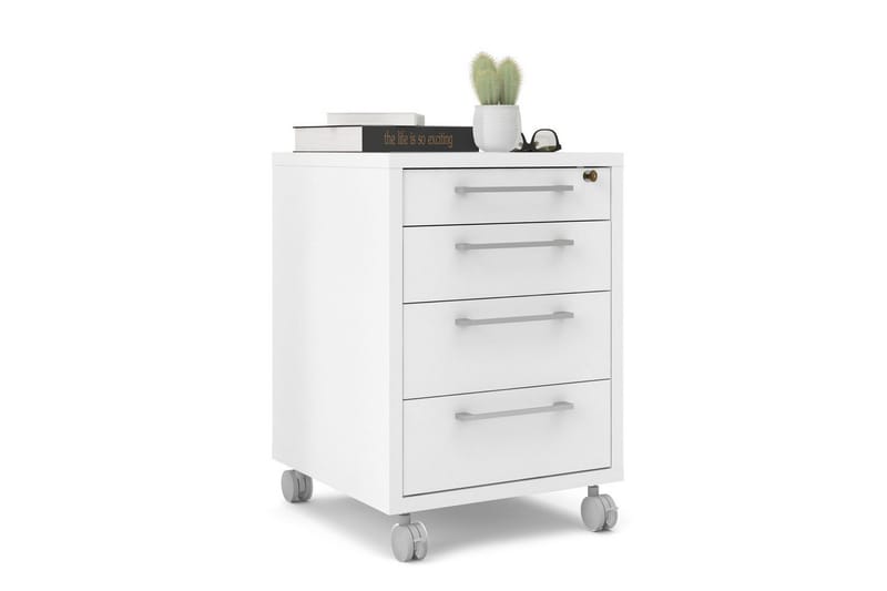 Astric Natbord 48,2 cm - Hvid - Møbler - Borde - Aflastningsbord - Sengebord