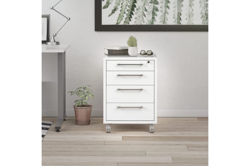 Astric Natbord 48,2 cm - Hvid - Møbler - Borde - Aflastningsbord - Sengebord