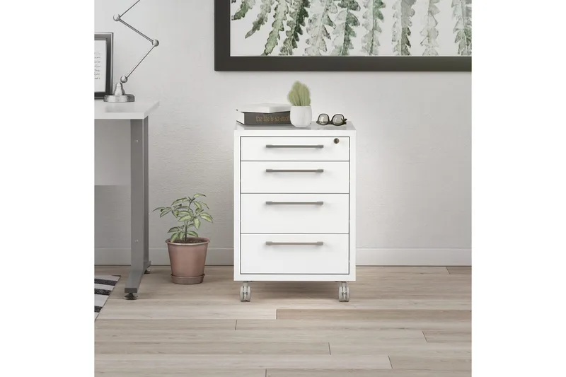 Astric Natbord 48,2 cm - Hvid - Møbler - Borde - Aflastningsbord - Sengebord