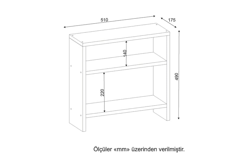 Asillane sidebord klassisk - Hvid - Møbler - Borde - Aflastningsbord - Bakkebord & små borde