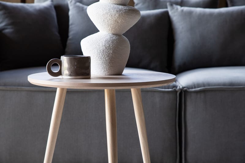 Askim Siddebord 48 cm - Beige - Møbler - Borde - Aflastningsbord - Bakkebord & små borde