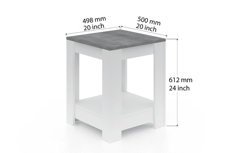 Bolmen Sidebord - Brun - Lampebord - Bakkebord & små borde