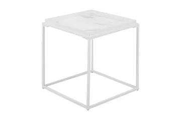 Burwick Sidebord 42 cm - Hvid - Møbler - Borde - Aflastningsbord - Bakkebord & små borde