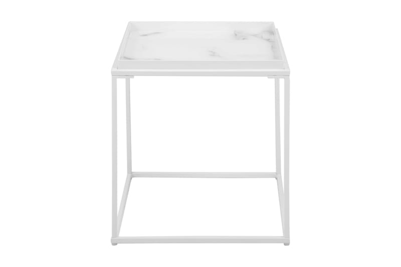 Burwick Sidebord 42 cm - Hvid - Lampebord - Bakkebord & små borde