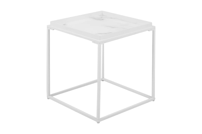 Burwick Sidebord 42 cm - Hvid - Møbler - Borde - Aflastningsbord - Bakkebord & små borde
