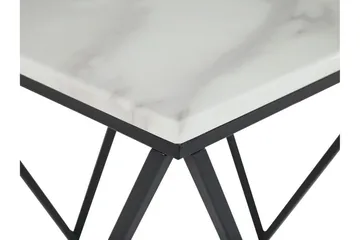 Charmlee Sidebord 50 cm - Hvid/Sort - Møbler - Borde - Aflastningsbord - Bakkebord & små borde