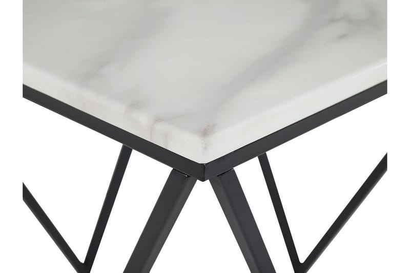 Charmlee Sidebord 50 cm - Hvid/Sort - Møbler - Borde - Aflastningsbord - Bakkebord & små borde