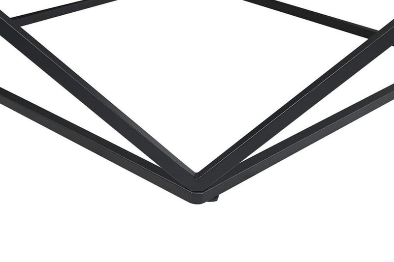 Charmlee Sidebord 50 cm - Hvid/Sort - Møbler - Borde - Aflastningsbord - Bakkebord & små borde