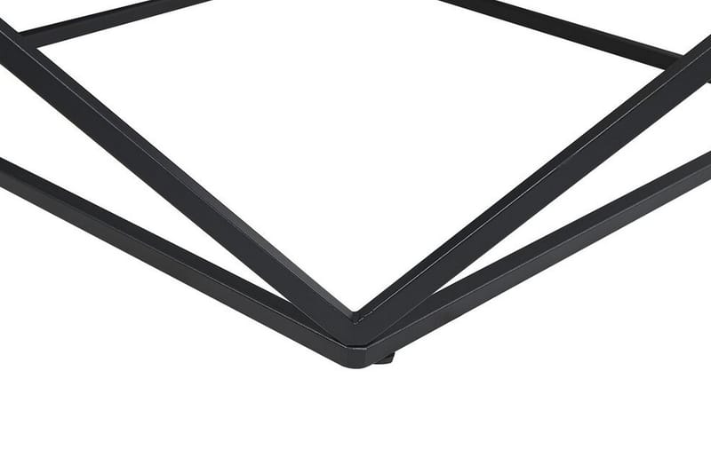 Charmlee Sidebord 50 cm - Hvid/Sort - Lampebord - Bakkebord & små borde
