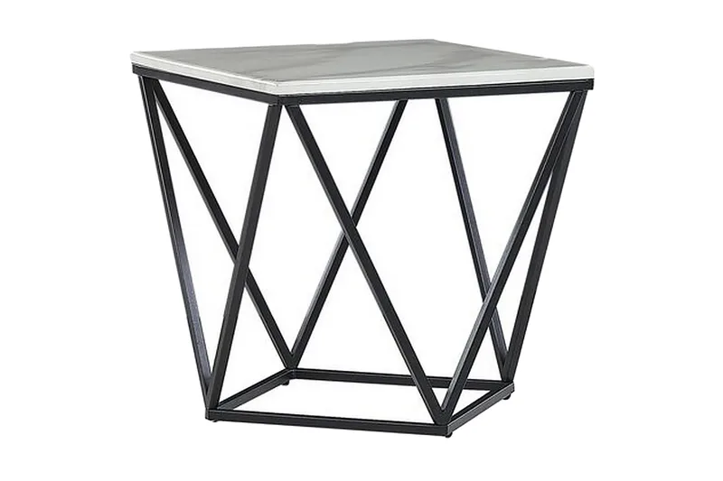 Charmlee Sidebord 50 cm, Hvid/Sort