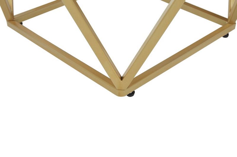 Charmlee Sidebord 50 cm - Sort/Guld - Lampebord - Bakkebord & små borde