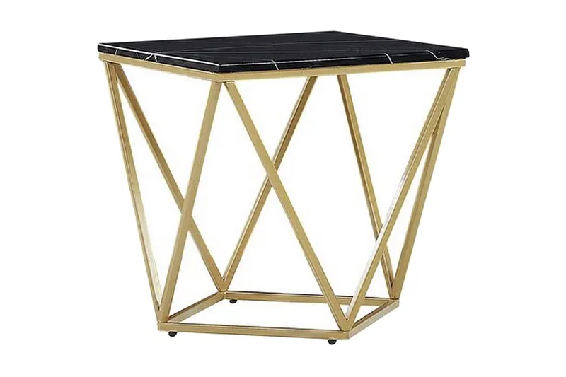 Charmlee Sidebord 50 cm - Sort/Guld - Møbler - Borde - Aflastningsbord - Bakkebord & små borde