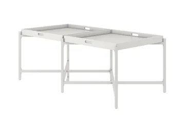 Coco Bakkebord 121 cm Hvid - Møbler - Borde - Aflastningsbord - Bakkebord & små borde