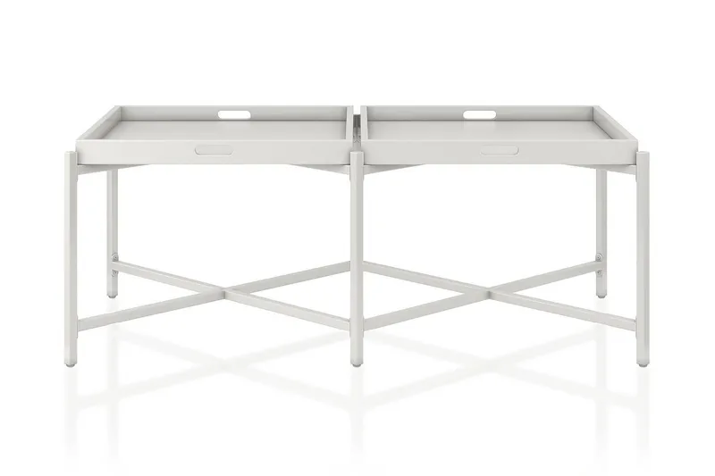 Coco Bakkebord 121 cm Hvid - Møbler - Borde - Aflastningsbord - Bakkebord & små borde