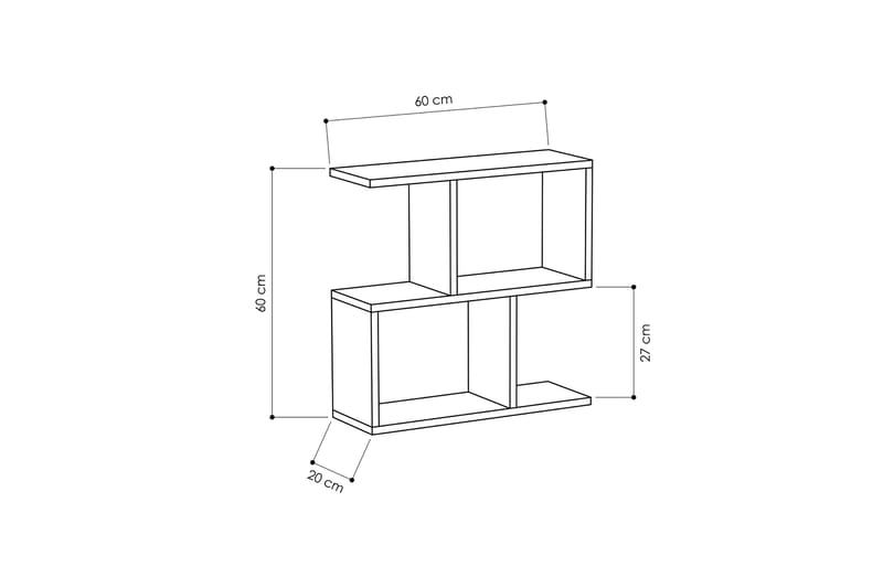 Decorta Sidebord - Hvid - Lampebord - Bakkebord & små borde