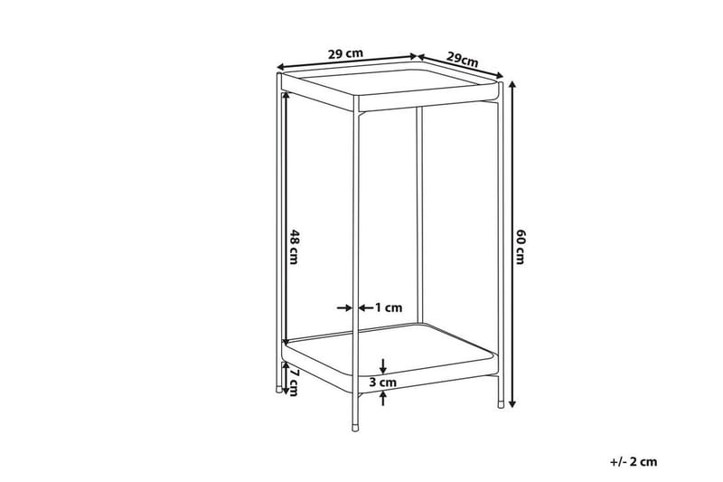 Dinari Sidebord - Kobber - Lampebord - Bakkebord & små borde