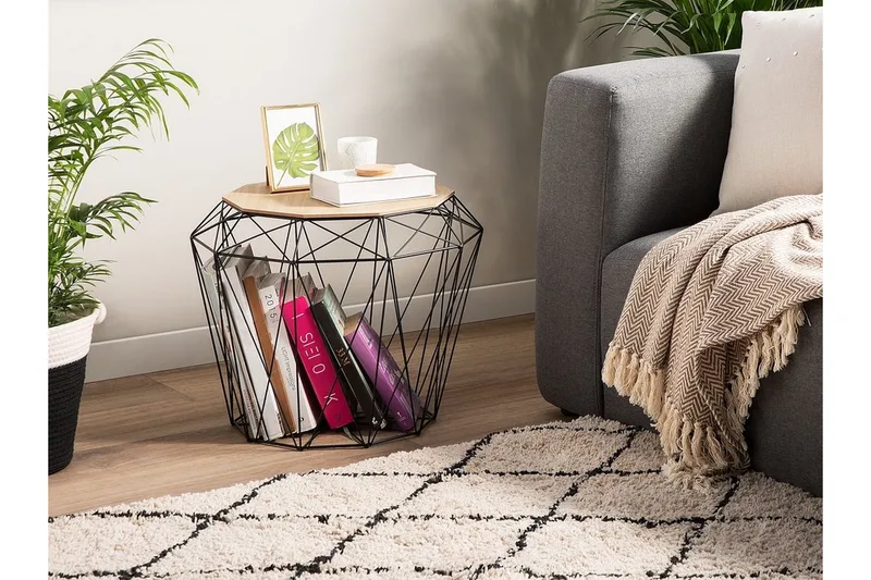 Elida Sidebord 43 cm, Træ / natur