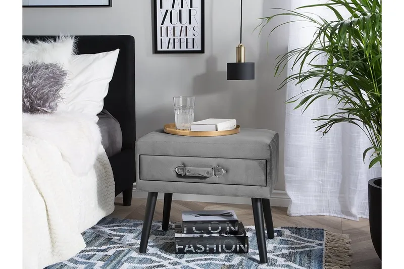 Eurostar sidebord 50 cm - Grå - Møbler - Borde - Aflastningsbord - Bakkebord & små borde