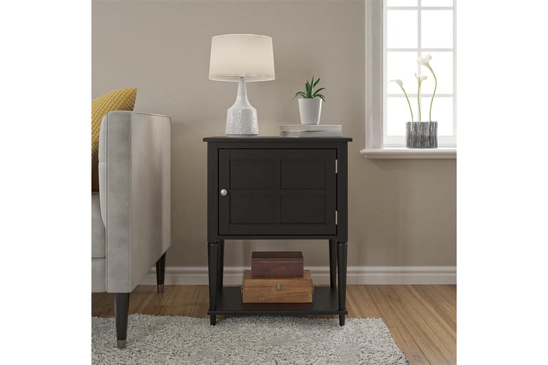 Fairmont Sidebord 56 cm Sort - Dorel Home - Møbler - Borde - Aflastningsbord - Bakkebord & små borde