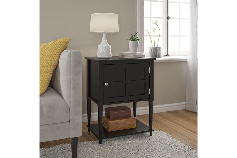 Fairmont Sidebord 56 cm Sort - Dorel Home - Møbler - Borde - Aflastningsbord - Bakkebord & små borde