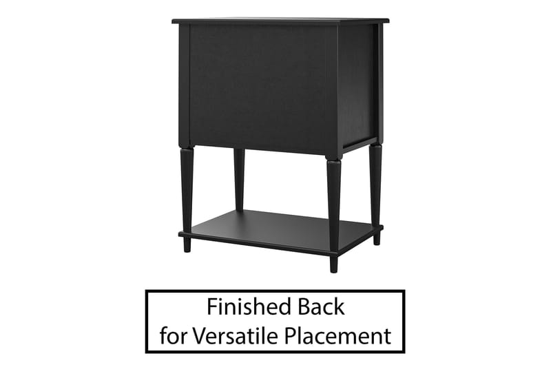 Fairmont Sidebord 56 cm Sort - Dorel Home - Møbler - Borde - Aflastningsbord - Bakkebord & små borde