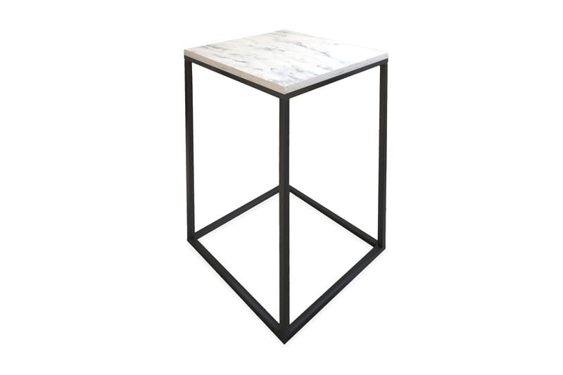 Falan sidebord 35 cm - Hvid / Sort - Møbler - Borde - Aflastningsbord - Bakkebord & små borde