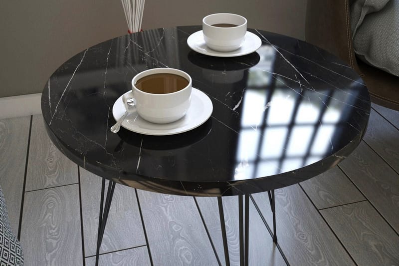 Falan sidebord 40 cm - Sort / hvid - Møbler - Borde - Aflastningsbord - Bakkebord & små borde