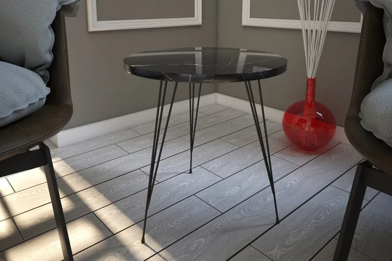 Falan sidebord 40 cm - Sort / hvid - Møbler - Borde - Aflastningsbord - Bakkebord & små borde