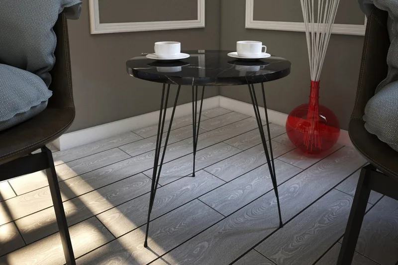 Falan sidebord 40 cm - Sort / hvid - Møbler - Borde - Aflastningsbord - Bakkebord & små borde