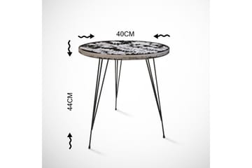 Falan sidebord 40 cm - Sort / hvid - Møbler - Borde - Aflastningsbord - Bakkebord & små borde