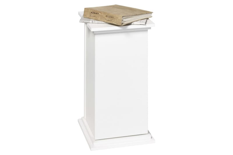 FMD accentbord med låge 57,4 cm hvid - Hvid - Lampebord - Bakkebord & små borde