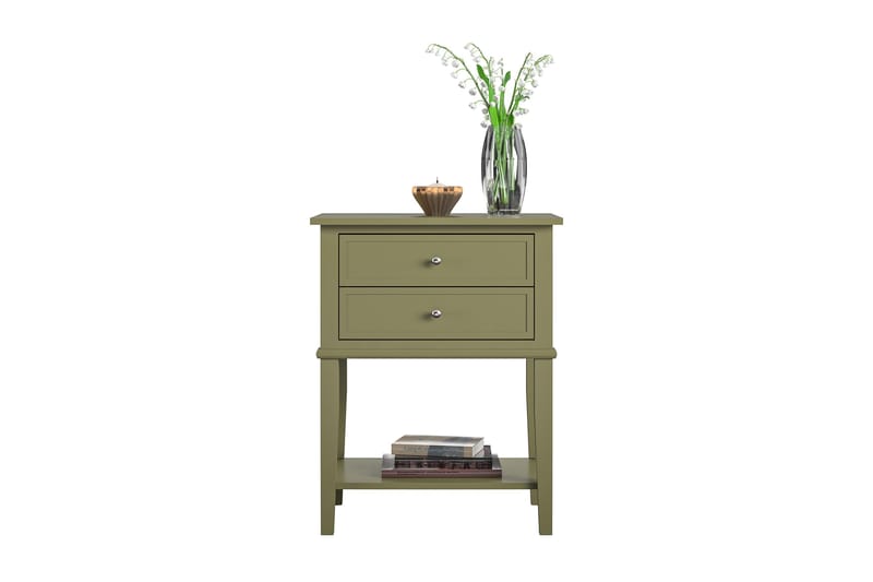 Franklin Sidobord 56x39 cm Olivgrön Olive green - Møbler - Borde - Aflastningsbord - Bakkebord & små borde