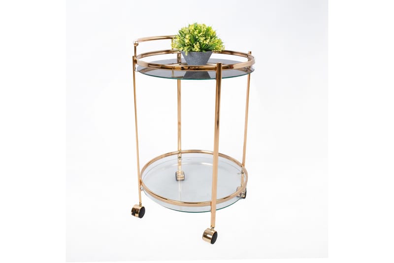 Genova Serveringsbord 80x42x80 cm Lysebrun - Møbler - Borde - Aflastningsbord - Bakkebord & små borde