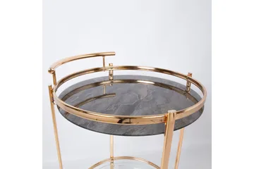 Genova Serveringsbord 80x42x80 cm Lysebrun - Møbler - Borde - Aflastningsbord - Bakkebord & små borde