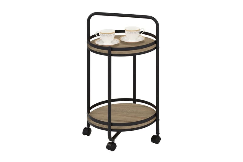 Genua Serveringsbord 52x52x79 cm Guld - Møbler - Borde - Aflastningsbord - Bakkebord & små borde