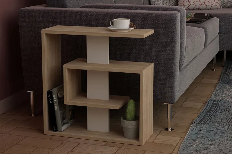 Homitis sidebord labyrint - Træ / hvid - Møbler - Borde - Aflastningsbord - Bakkebord & små borde