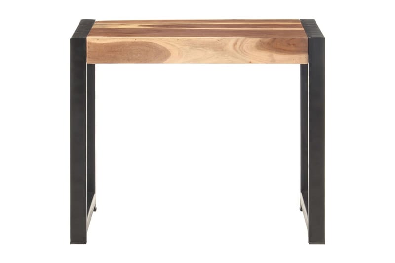 indskudsborde 3 dele massivt træ med sheeshamfinish - Brun - Møbler - Borde - Aflastningsbord - Bakkebord & små borde