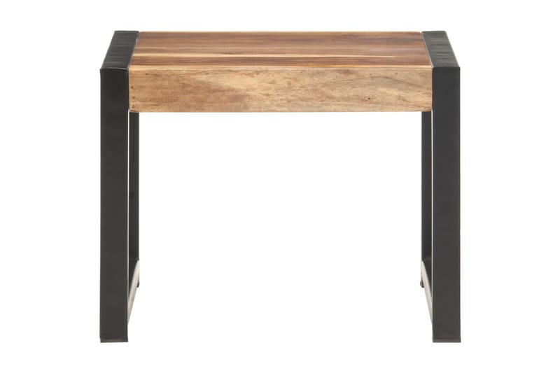 indskudsborde 3 dele massivt træ med sheeshamfinish - Brun - Møbler - Borde - Aflastningsbord - Bakkebord & små borde
