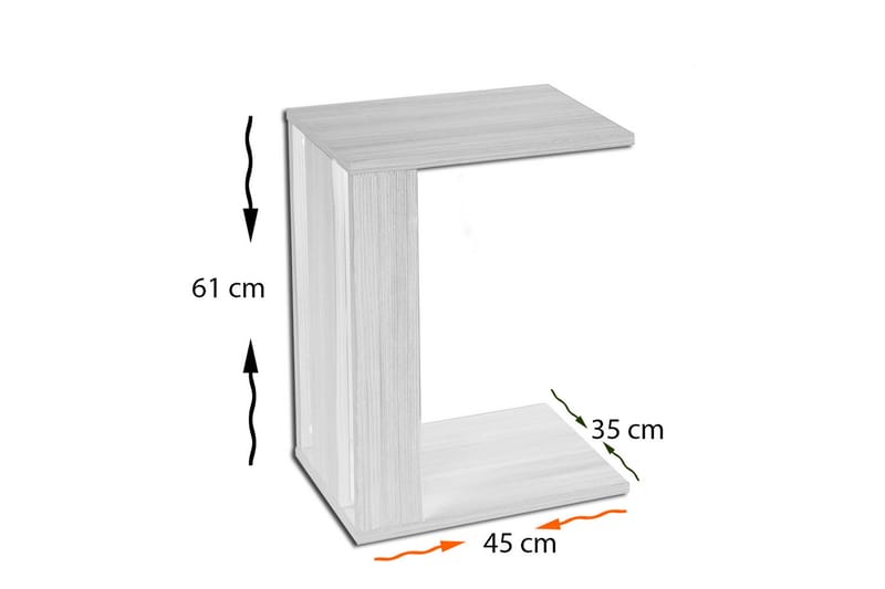 Komfortable sideborde - Hvid - Lampebord - Bakkebord & små borde