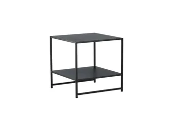 Kort sidebord med hylde - Sort - Møbler - Borde - Aflastningsbord - Bakkebord & små borde