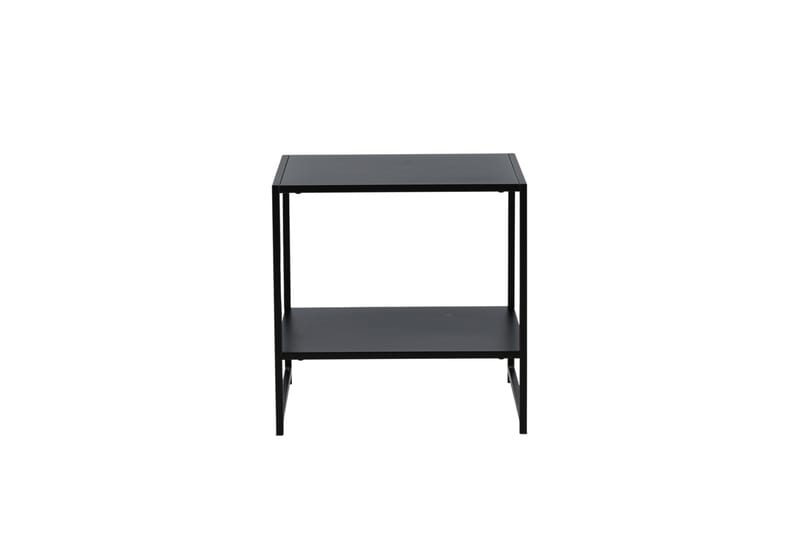 Kort sidebord med hylde - Sort - Møbler - Borde - Aflastningsbord - Bakkebord & små borde