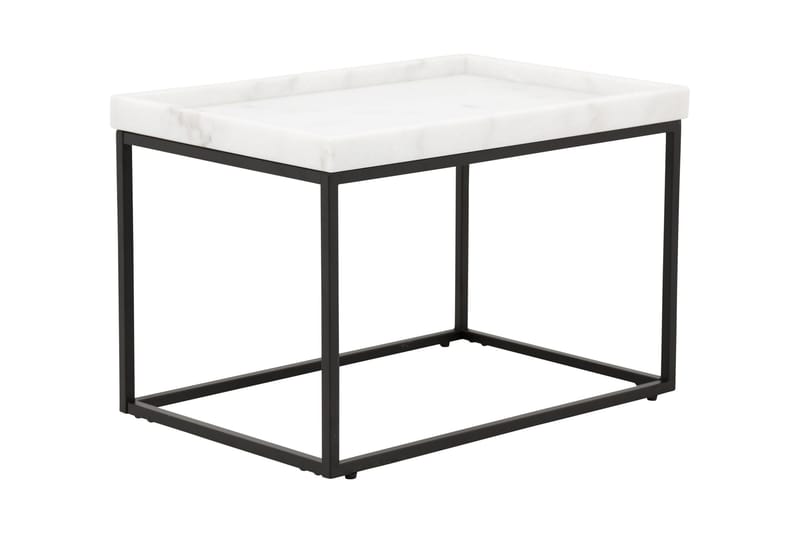 Kungshult Sidebord 60 cm - Hvid/Sort - Møbler - Borde - Aflastningsbord - Bakkebord & små borde