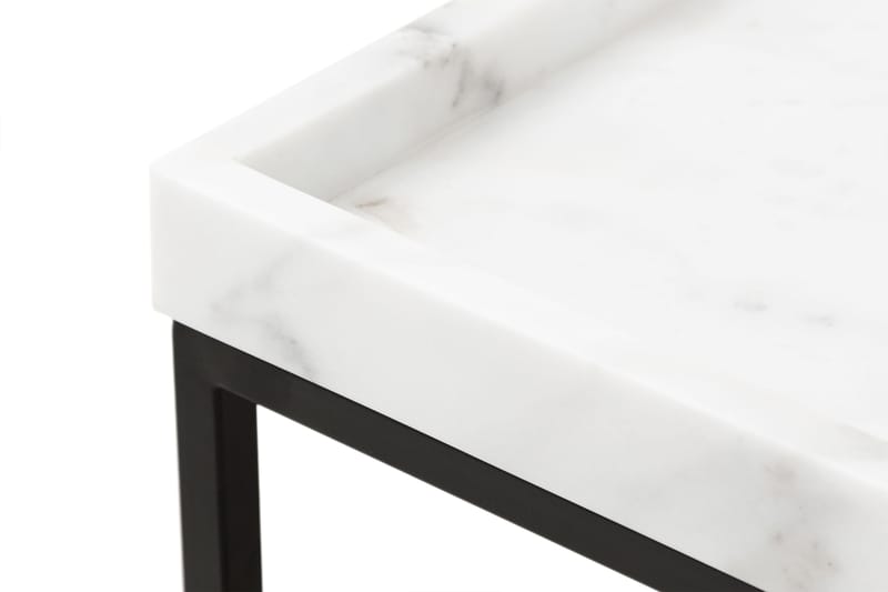 Kungshult Sidebord 60 cm - Hvid/Sort - Møbler - Borde - Aflastningsbord - Bakkebord & små borde