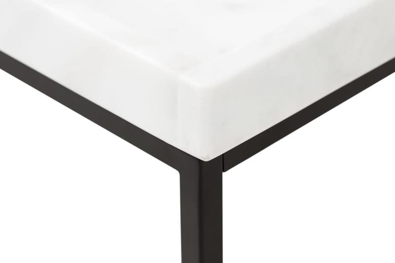 Kungshult Sidebord 60 cm - Hvid/Sort - Lampebord - Bakkebord & små borde
