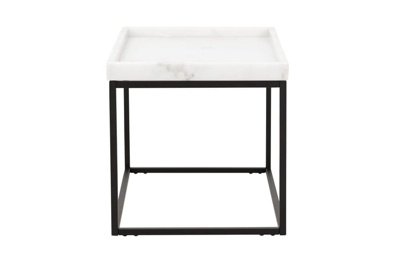 Kungshult Sidebord 60 cm - Hvid/Sort - Møbler - Borde - Aflastningsbord - Bakkebord & små borde