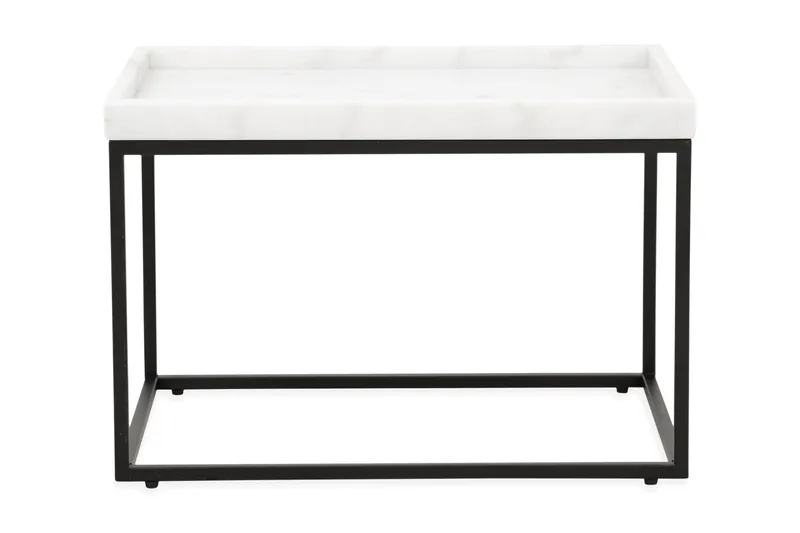 Kungshult Sidebord 60 cm - Hvid/Sort - Møbler - Borde - Aflastningsbord - Bakkebord & små borde