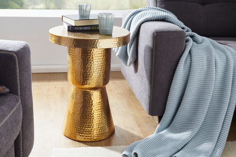 Leshun sidebord 43 cm - Guld - Møbler - Borde - Aflastningsbord - Bakkebord & små borde