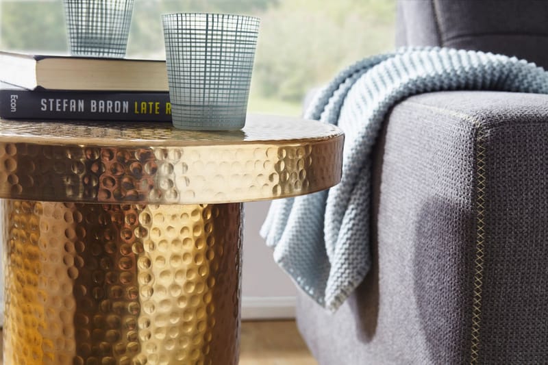 Leshun sidebord 43 cm - Guld - Møbler - Borde - Aflastningsbord - Bakkebord & små borde