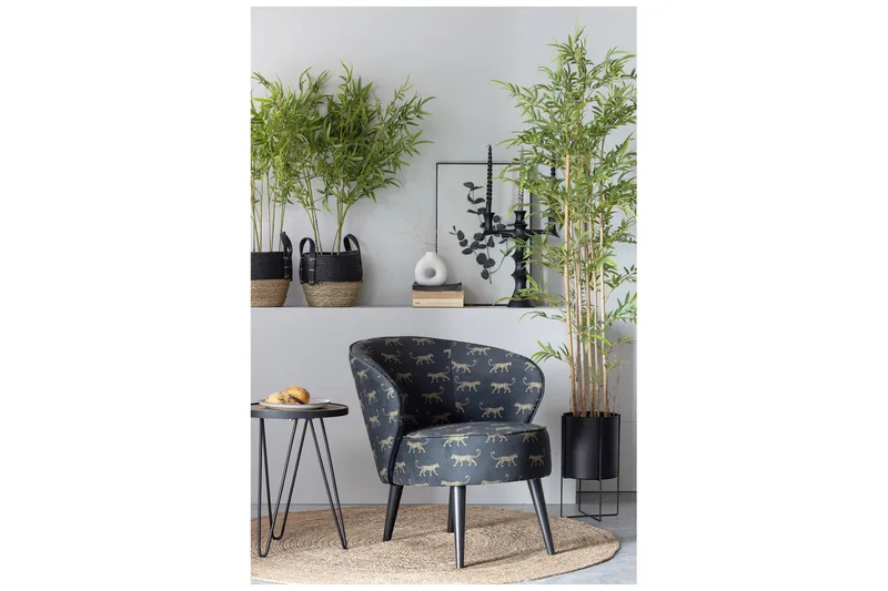 Lev Sidebord 39 cm Rund - Træ /Metal - Møbler - Borde - Aflastningsbord - Bakkebord & små borde